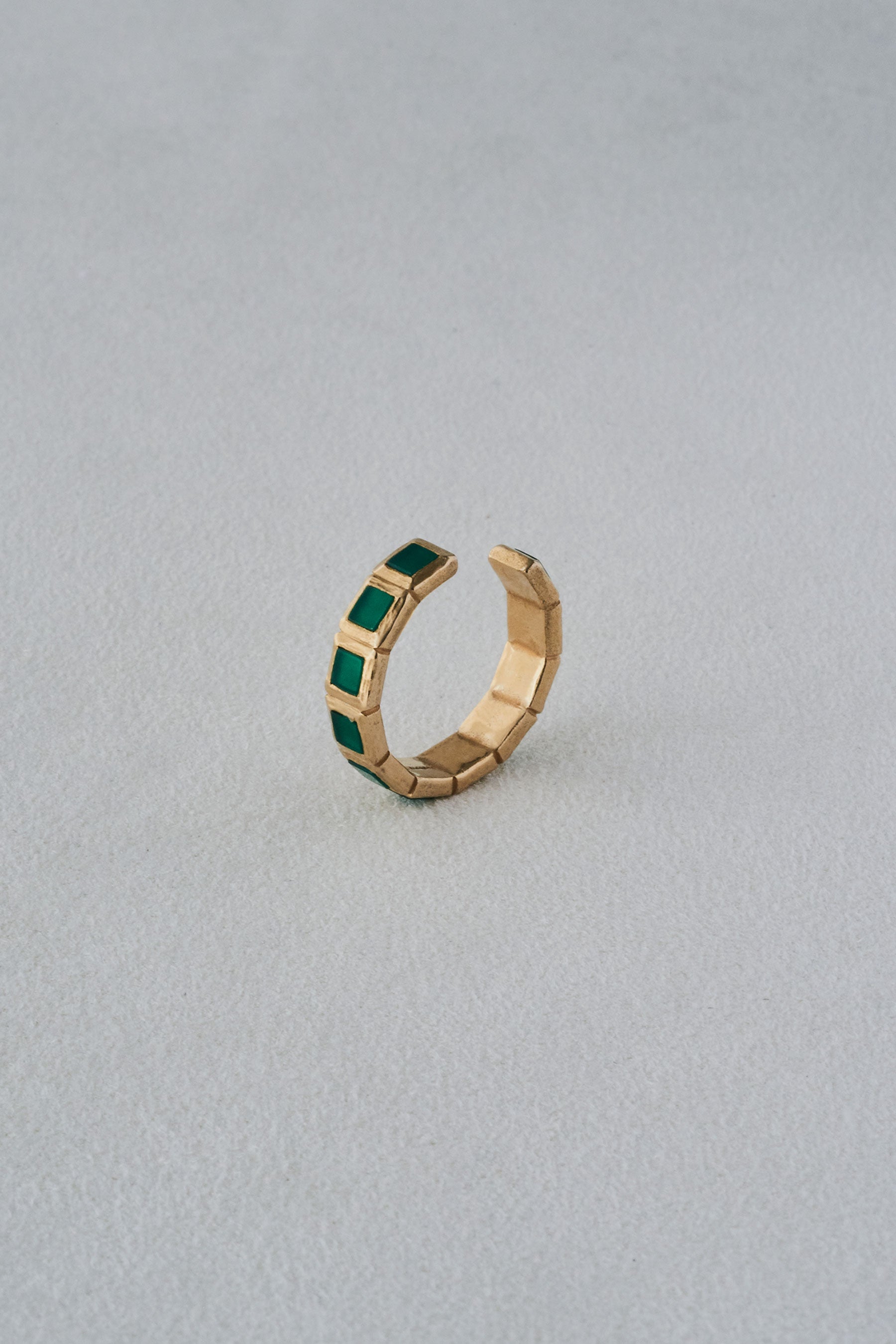 SMALL TILE RING/GREEN