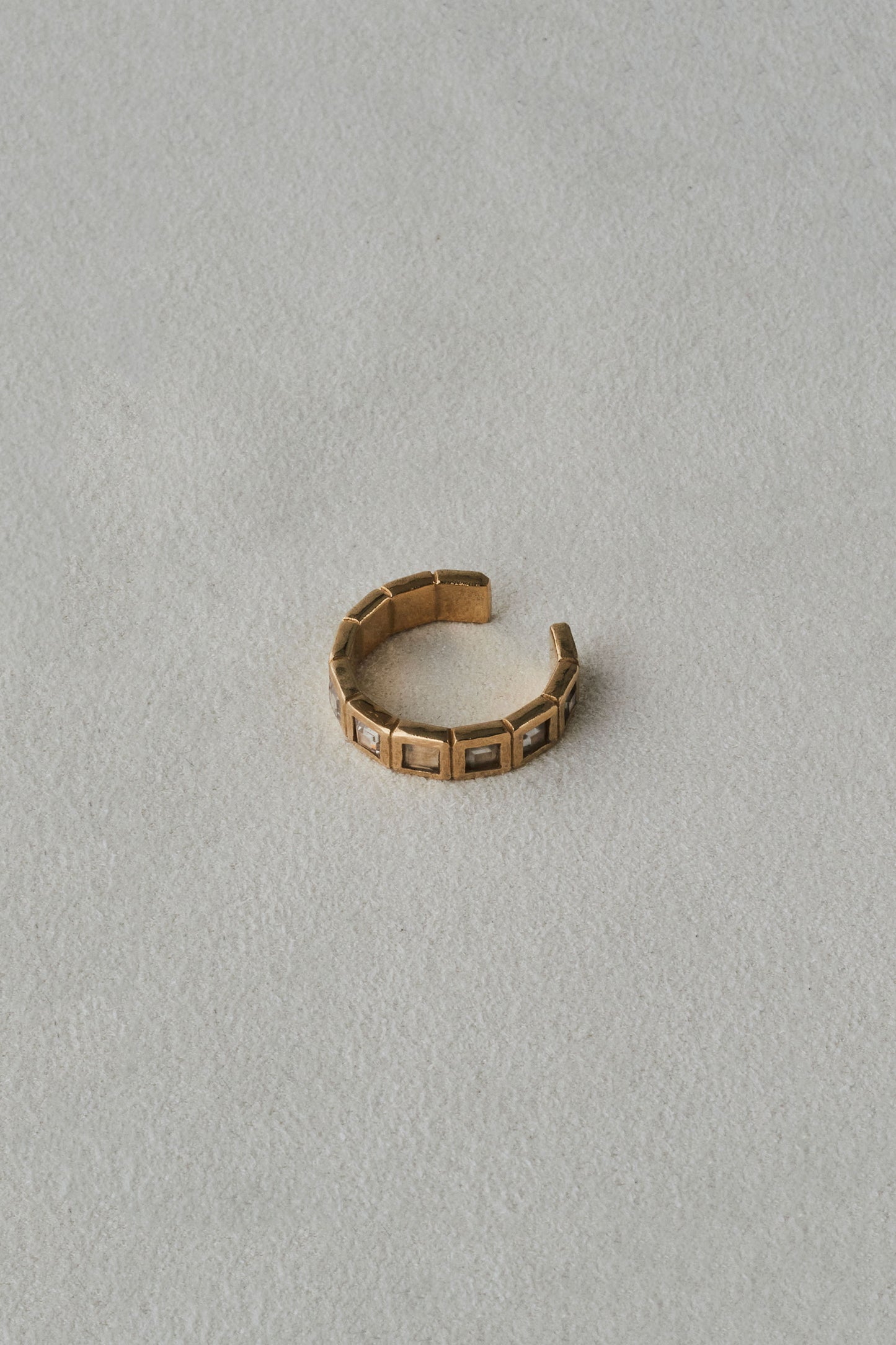 SMALL TILE RING / TOPAZ