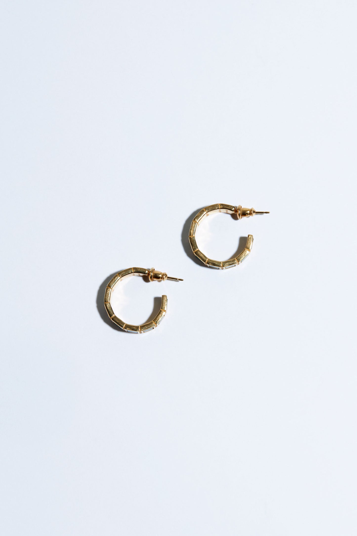 SMALL TILE EARRINGS/GREEN