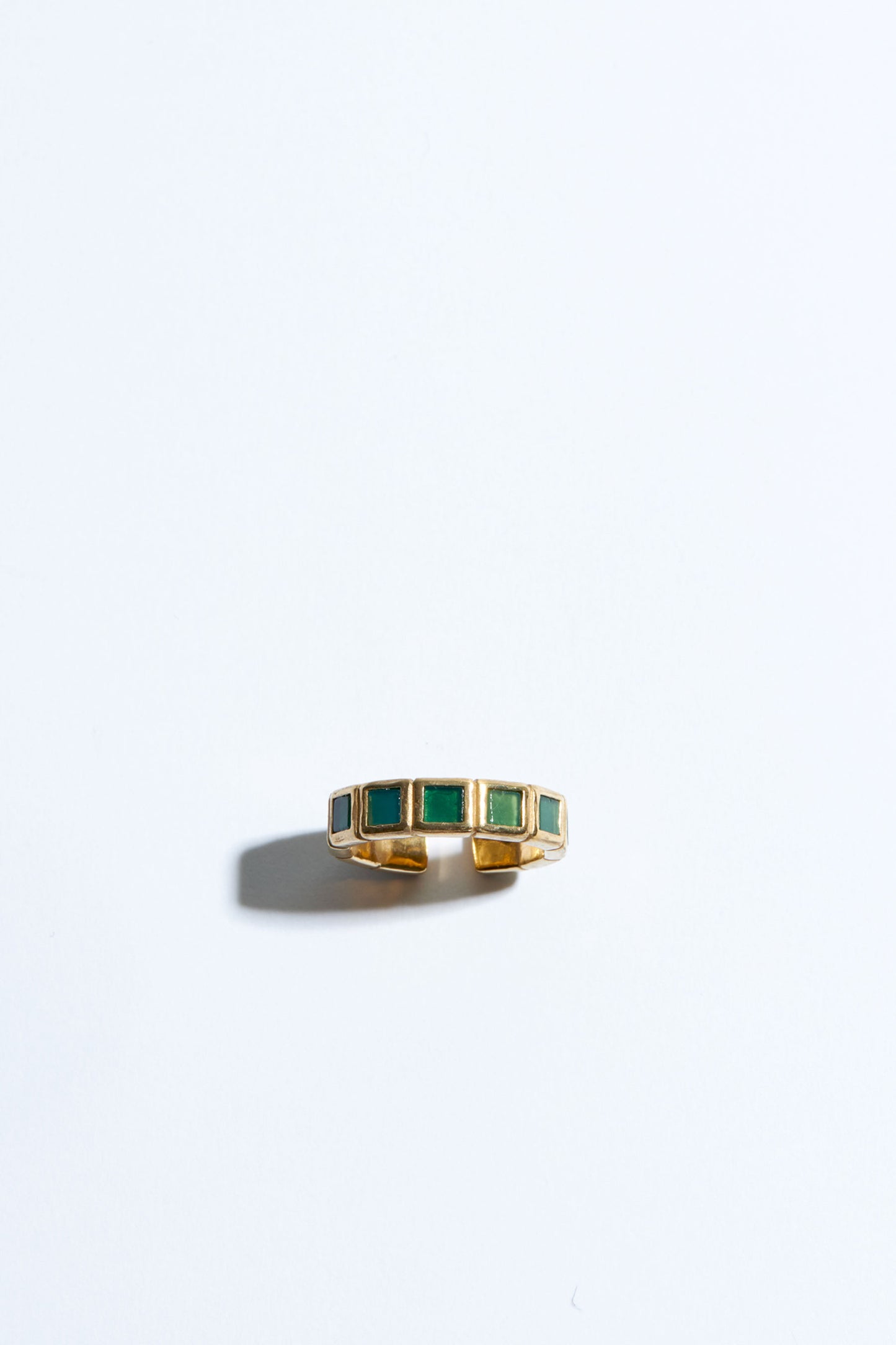 SMALL TILE RING/GREEN