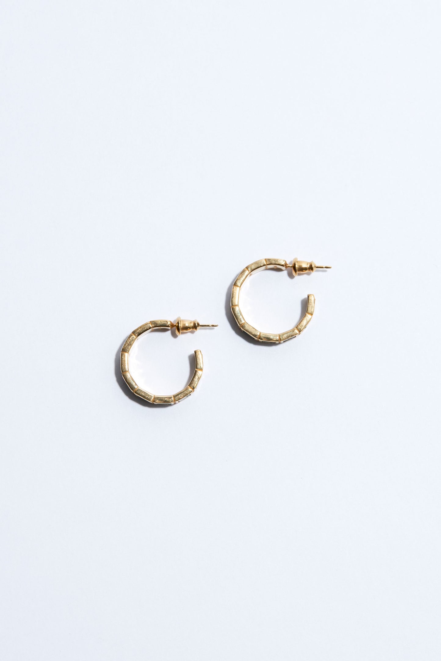 SMALL TILE EARRINGS/GREEN