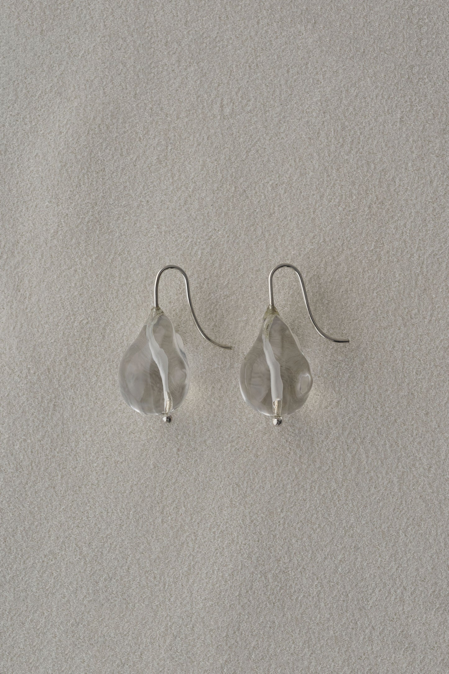 DISTORTED STONE EARRINGS