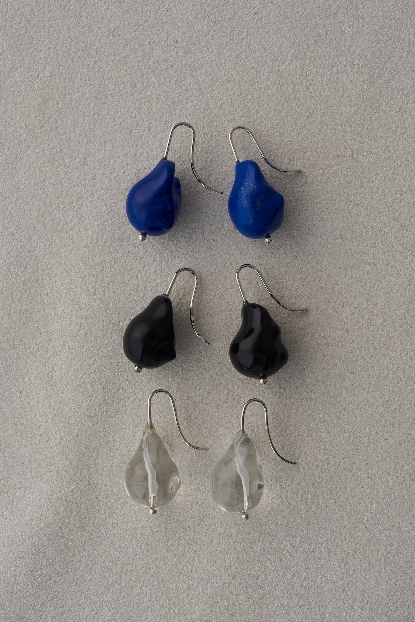 DISTORTED STONE EARRINGS