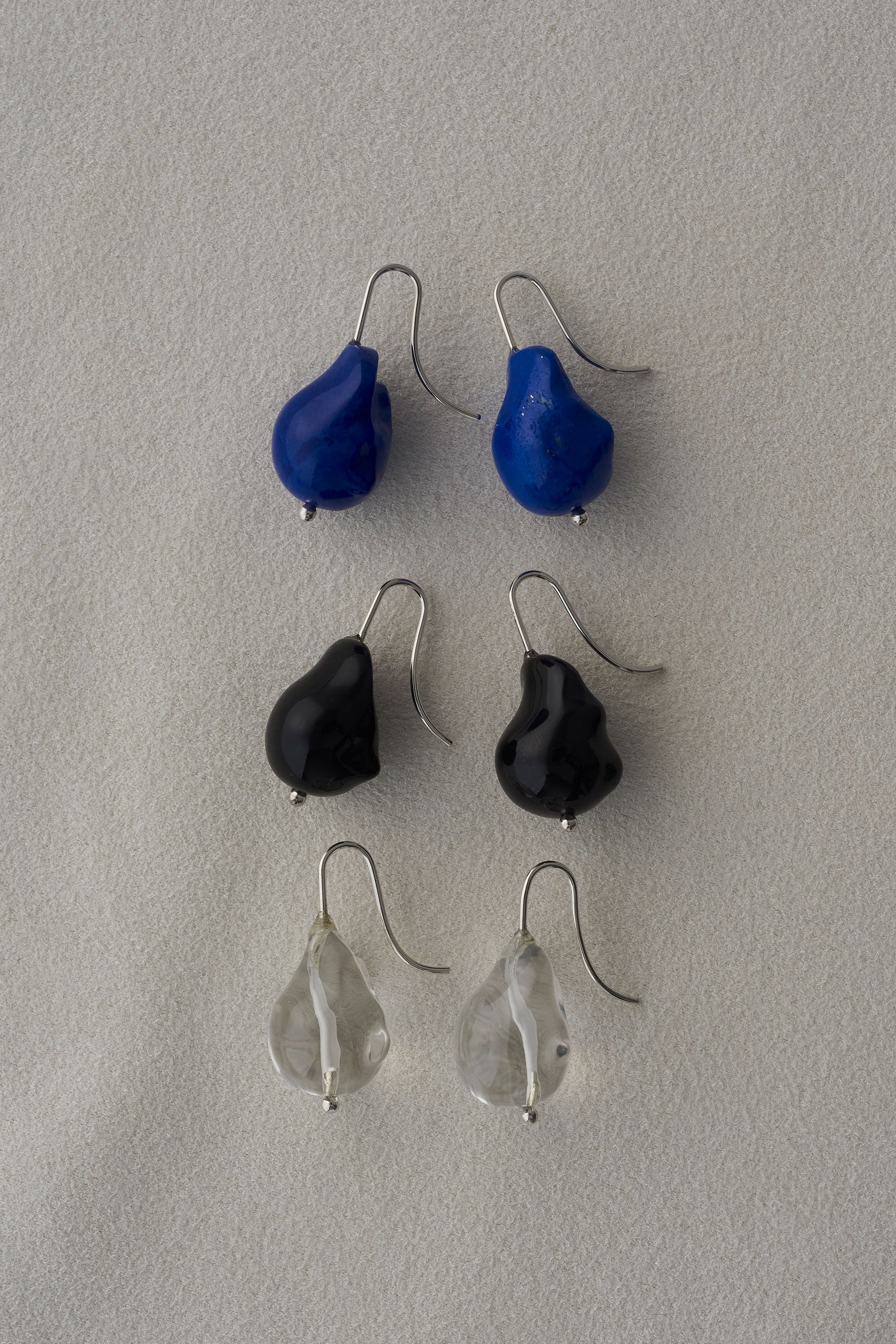 DISTORTED STONE EARRINGS