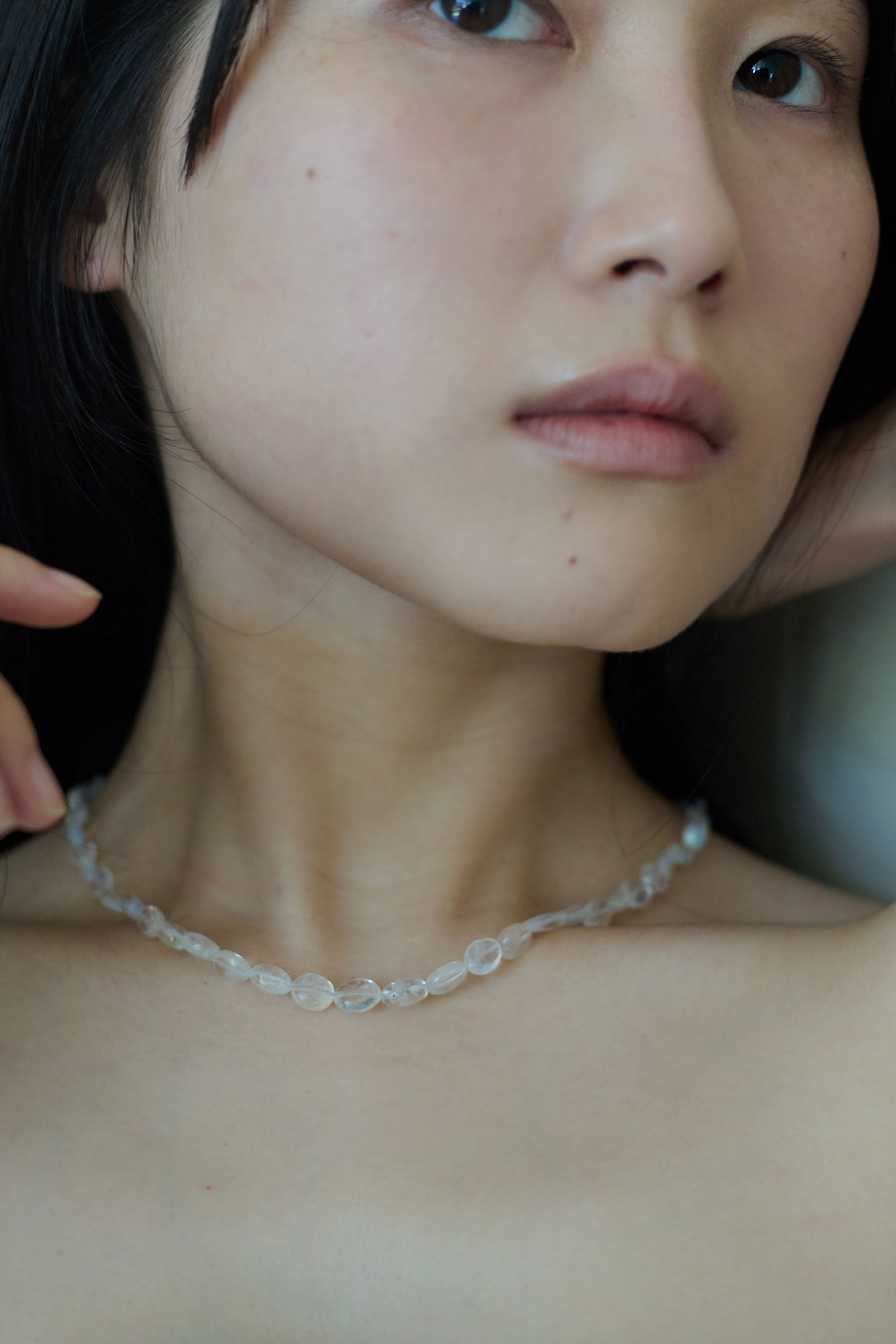 SHOKA COLLAR OVAL MOONSTONE