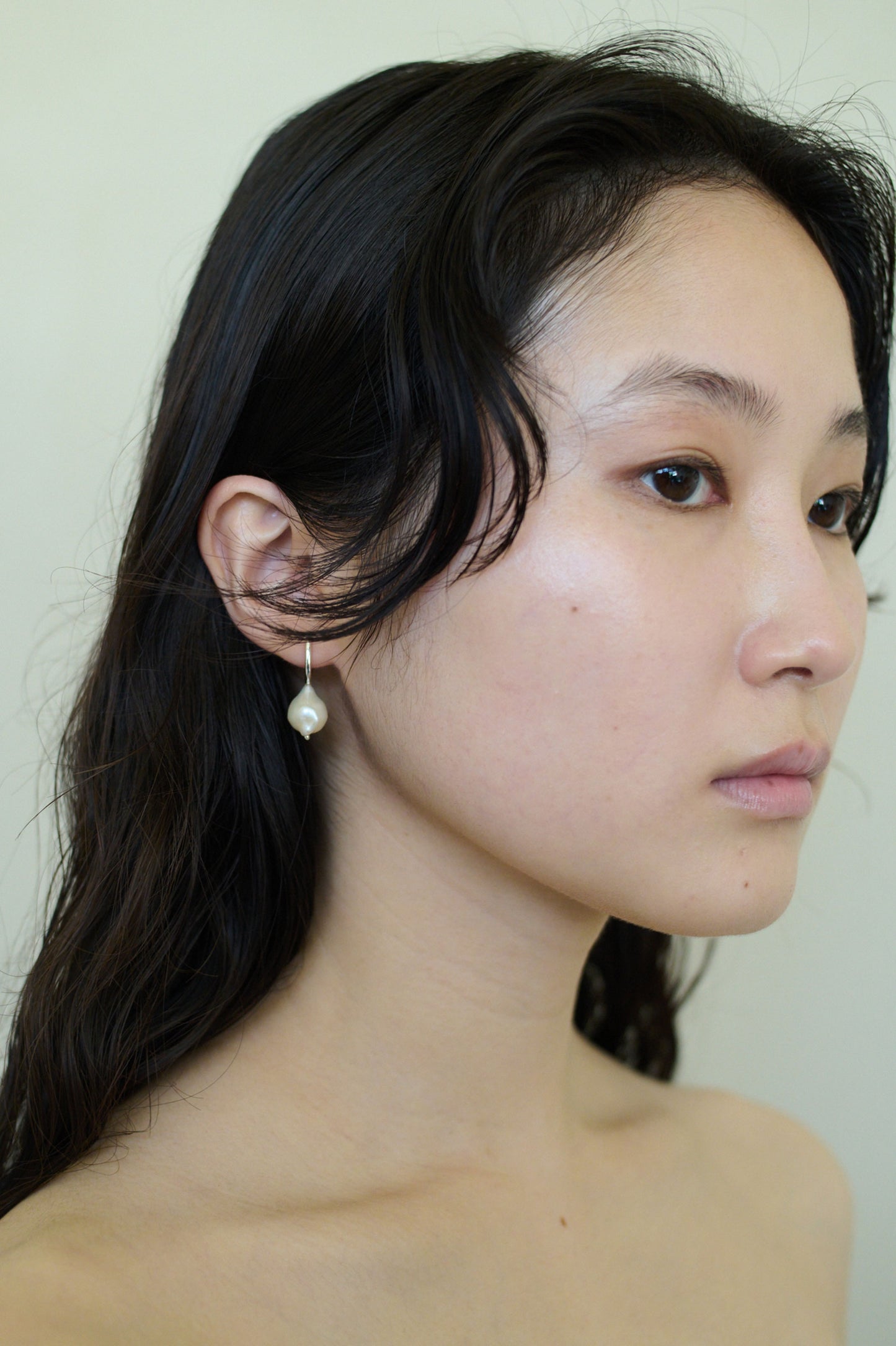 DEWDROP PEARL HOOPS