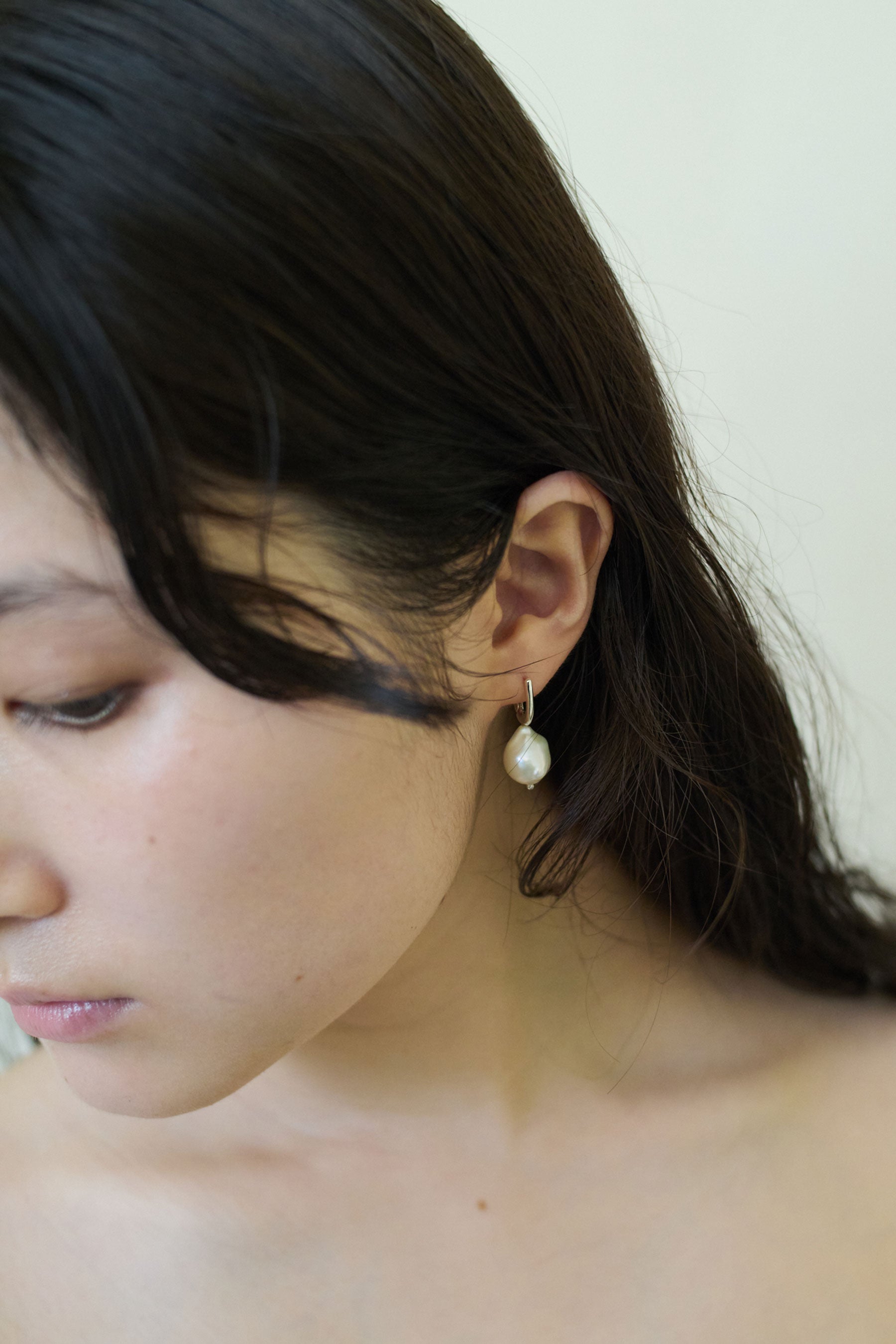 DEWDROP PEARL HOOPS