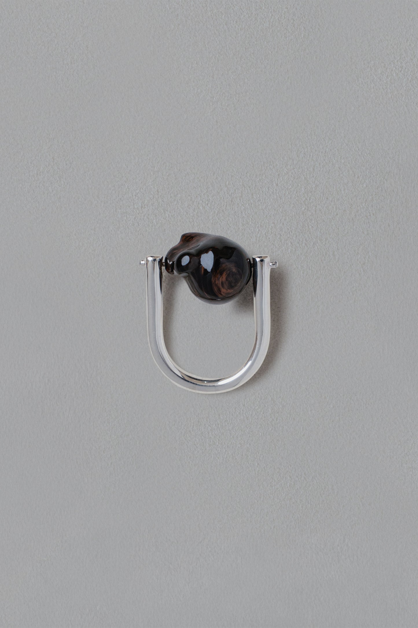 DISTORTED STONE RING MAHOGANY