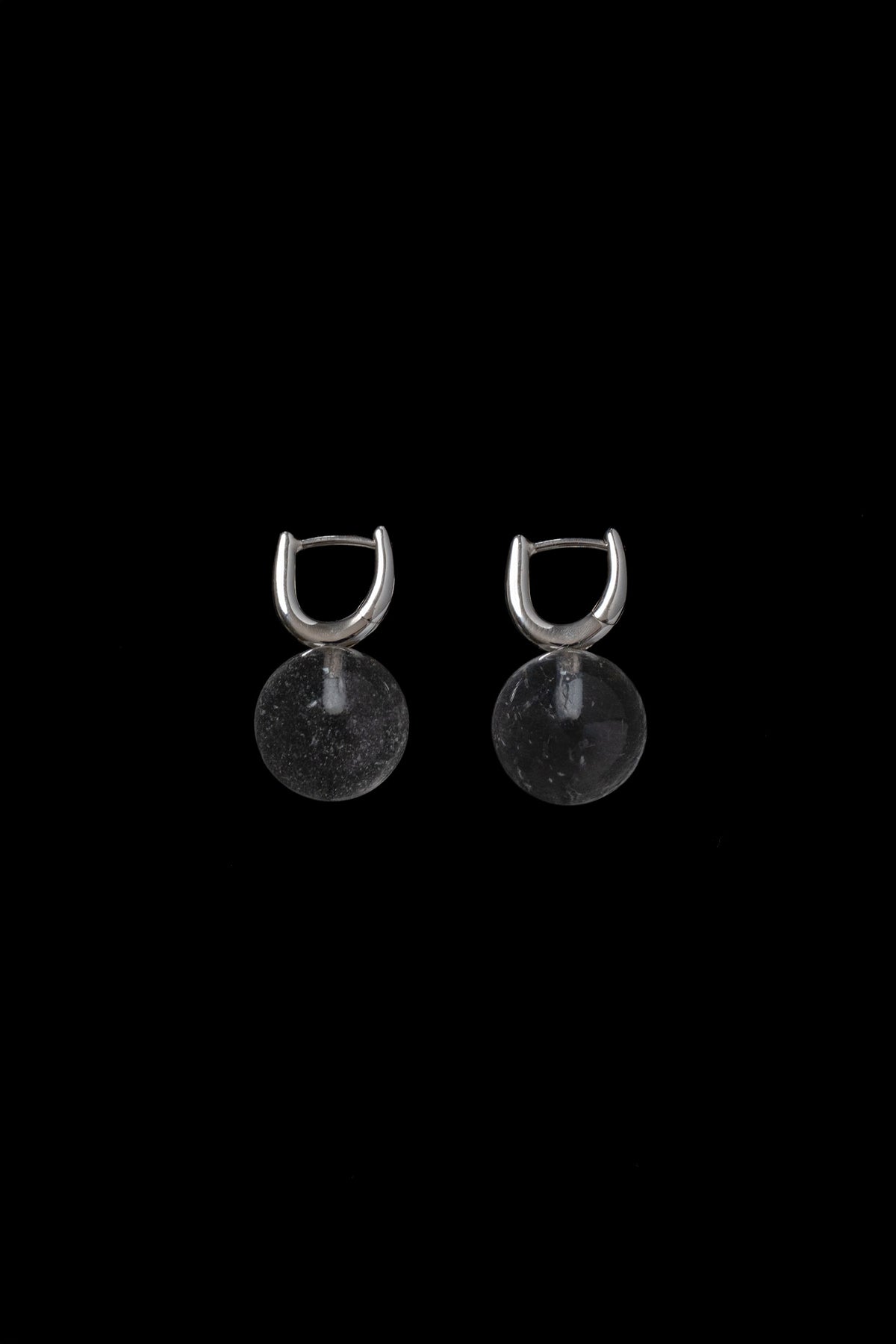 DEWDROP CRYSTAL HOOPS