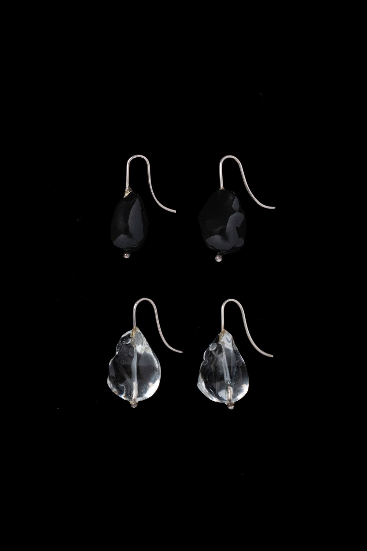 DISTORTED STONE EARRINGS