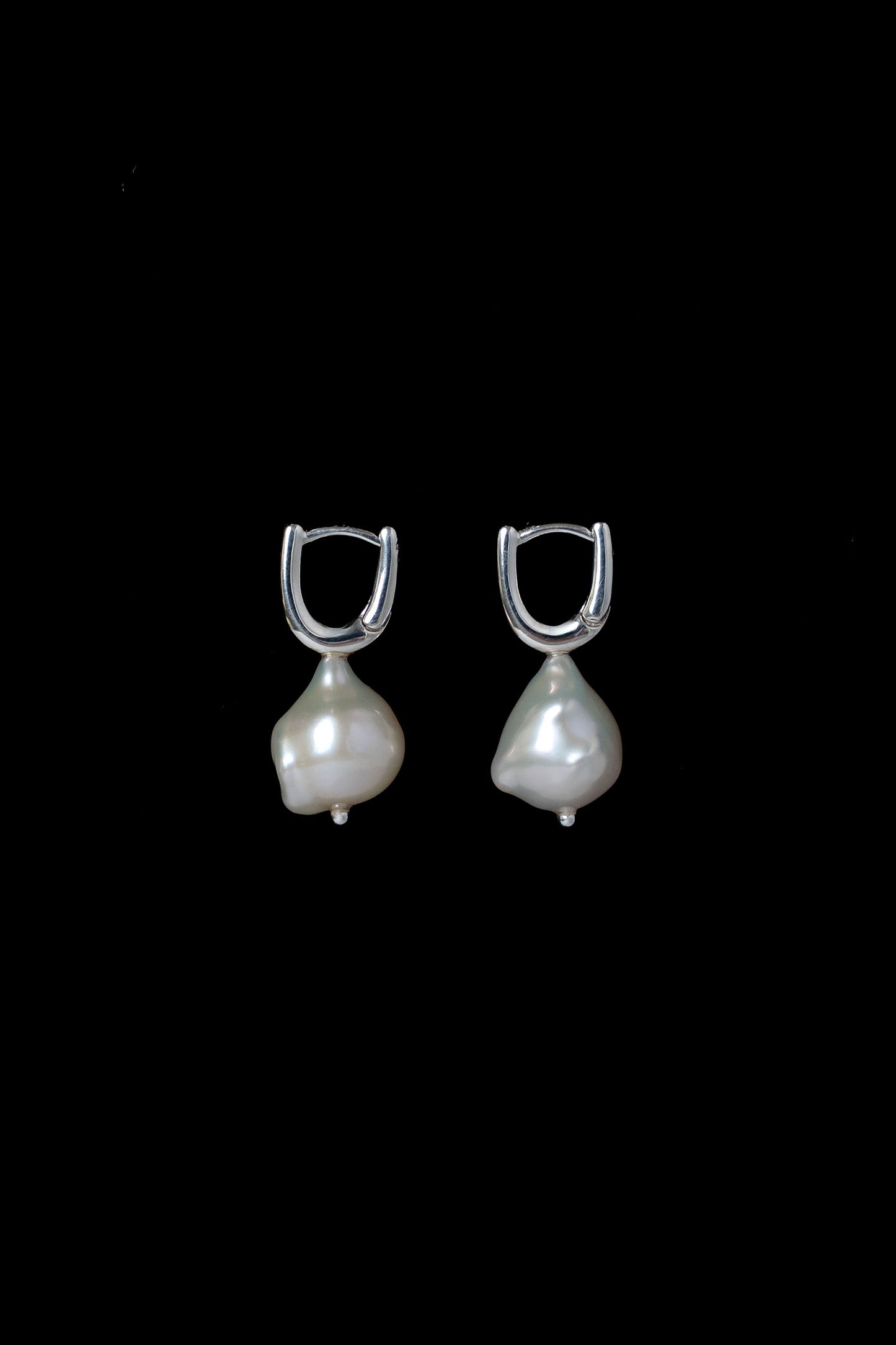 DEWDROP PEARL HOOPS