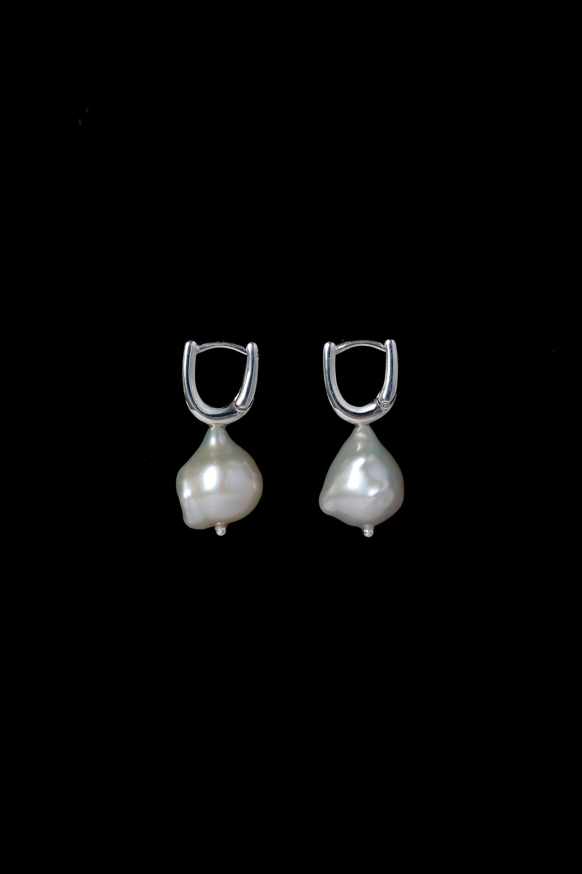 DEWDROP PEARL HOOPS