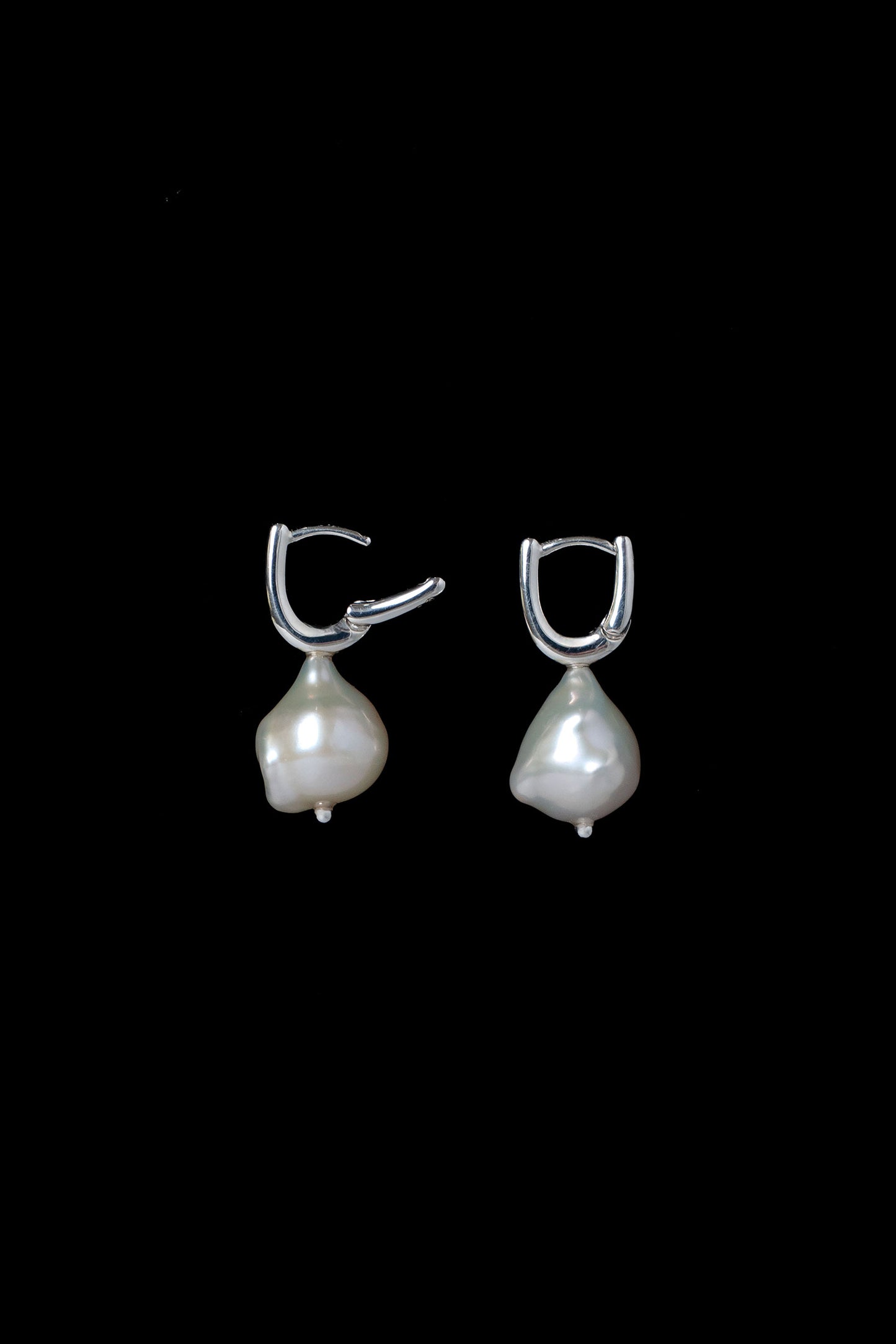 DEWDROP PEARL HOOPS