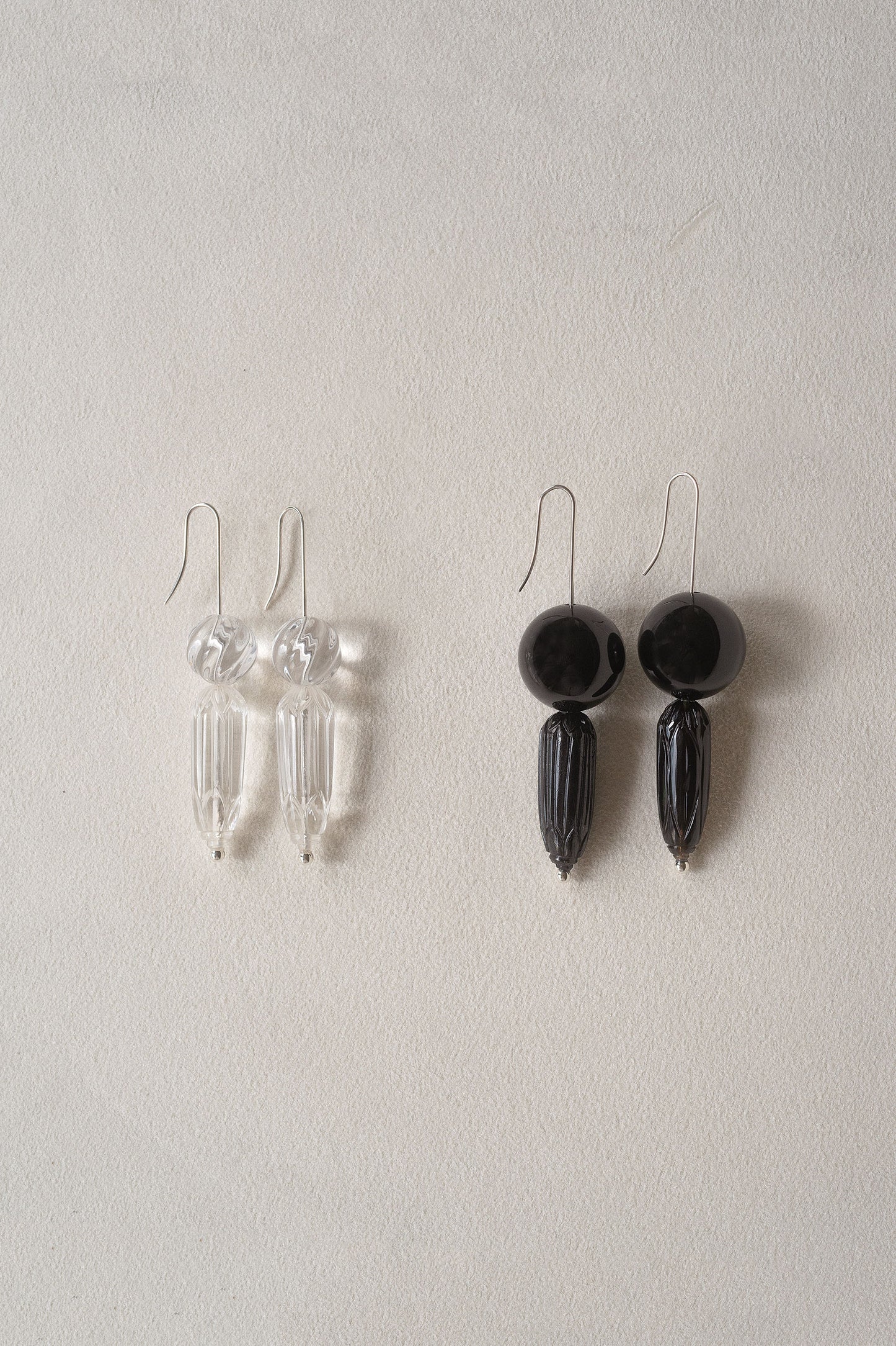 HISHI DROP EARRINGS / CLEAR