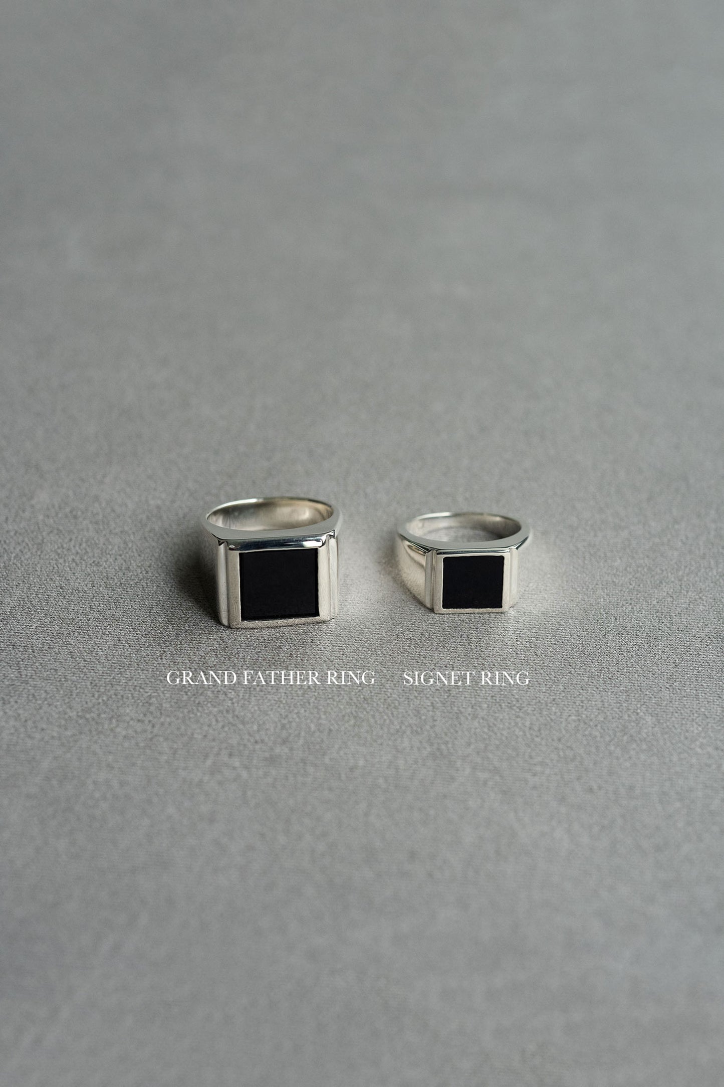 GRAND FATHER RING /ONYX