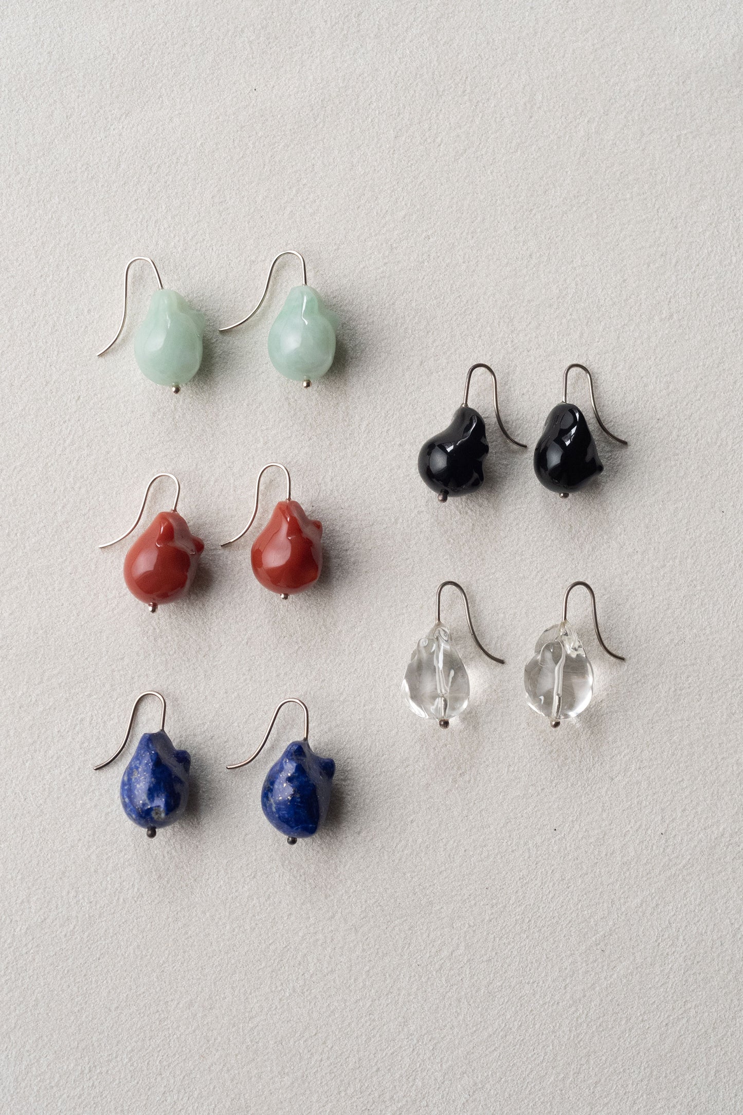 DISTORTED STONE EARRINGS