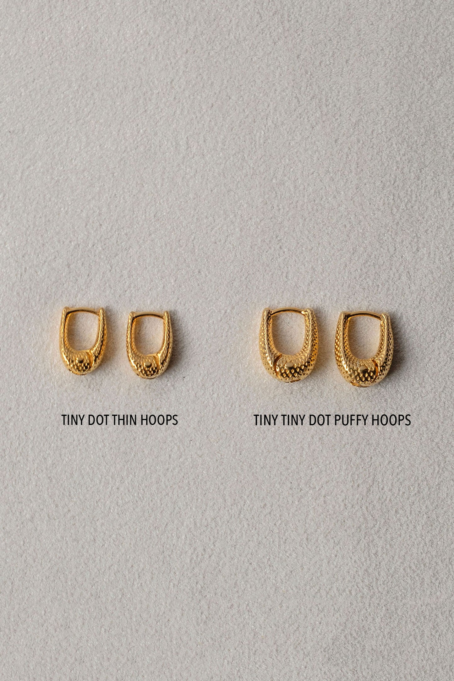 TINY DOT THIN HOOPS(1PIECE)