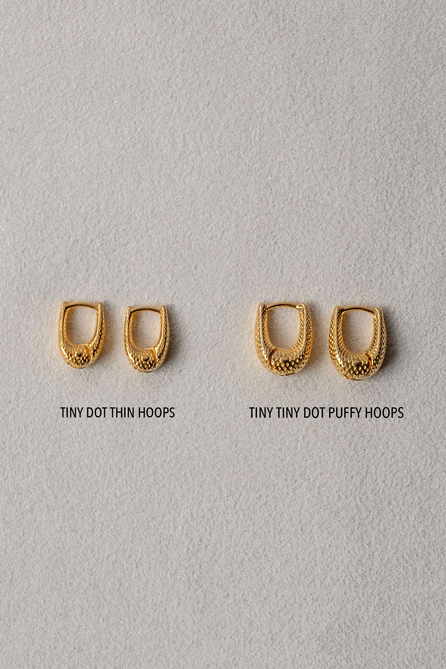 TINY DOT THIN HOOPS(1PIECE)