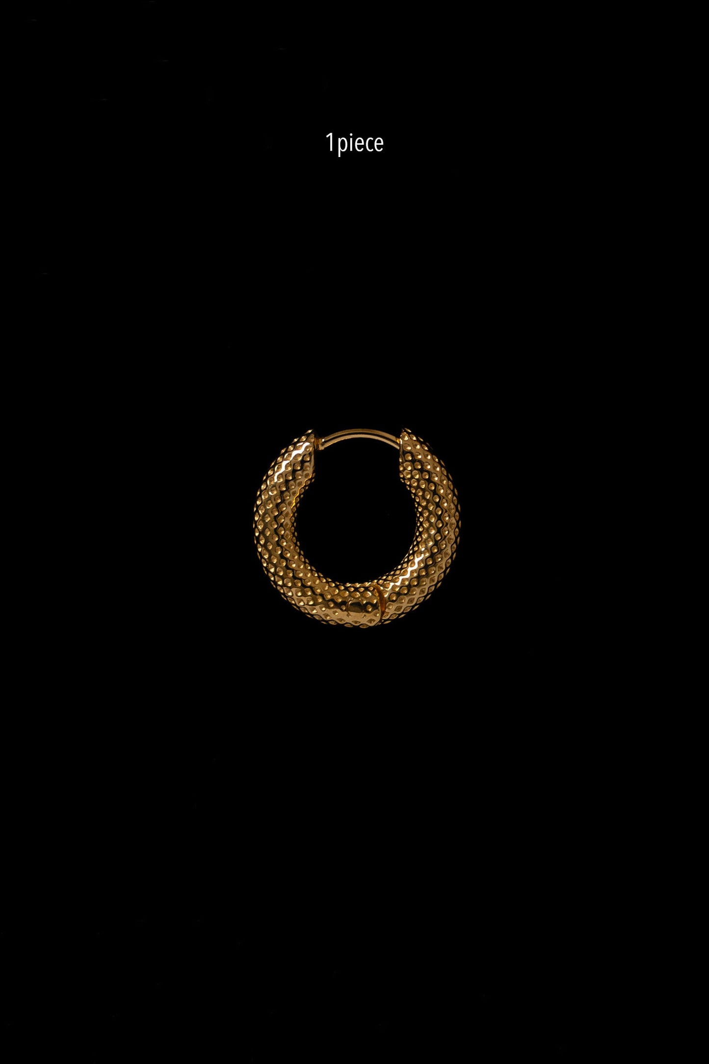TINY DOT HOOPS(1PIECE)
