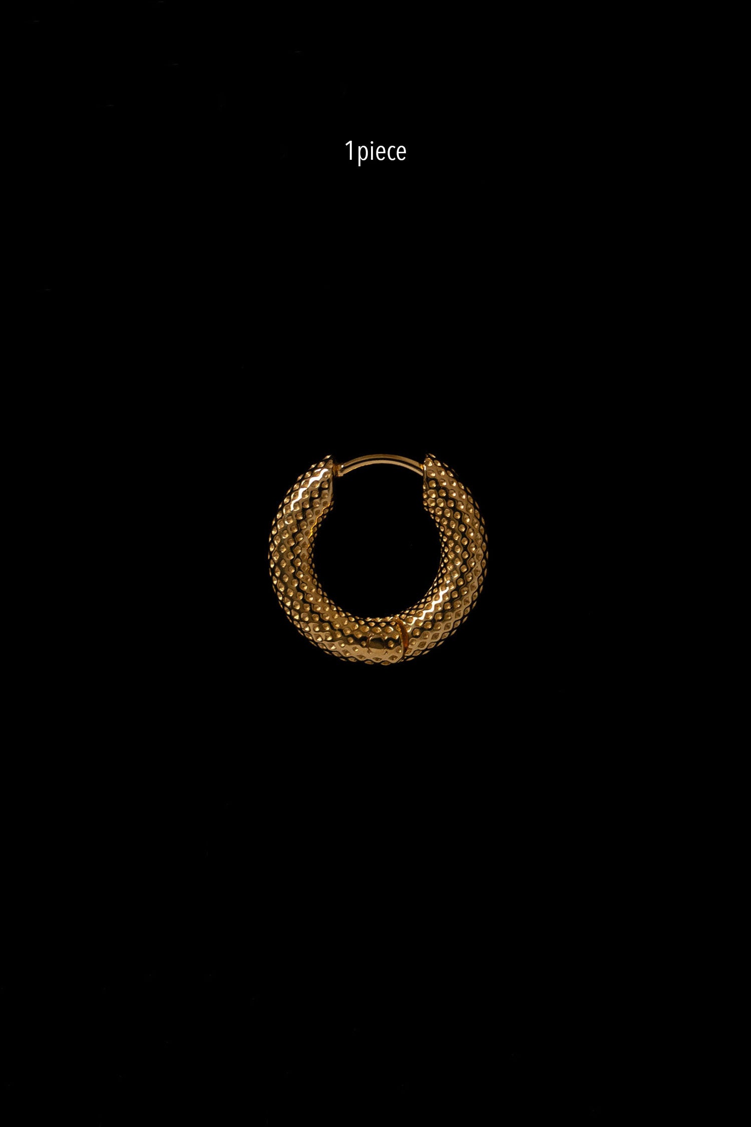 TINY DOT HOOPS(1PIECE)