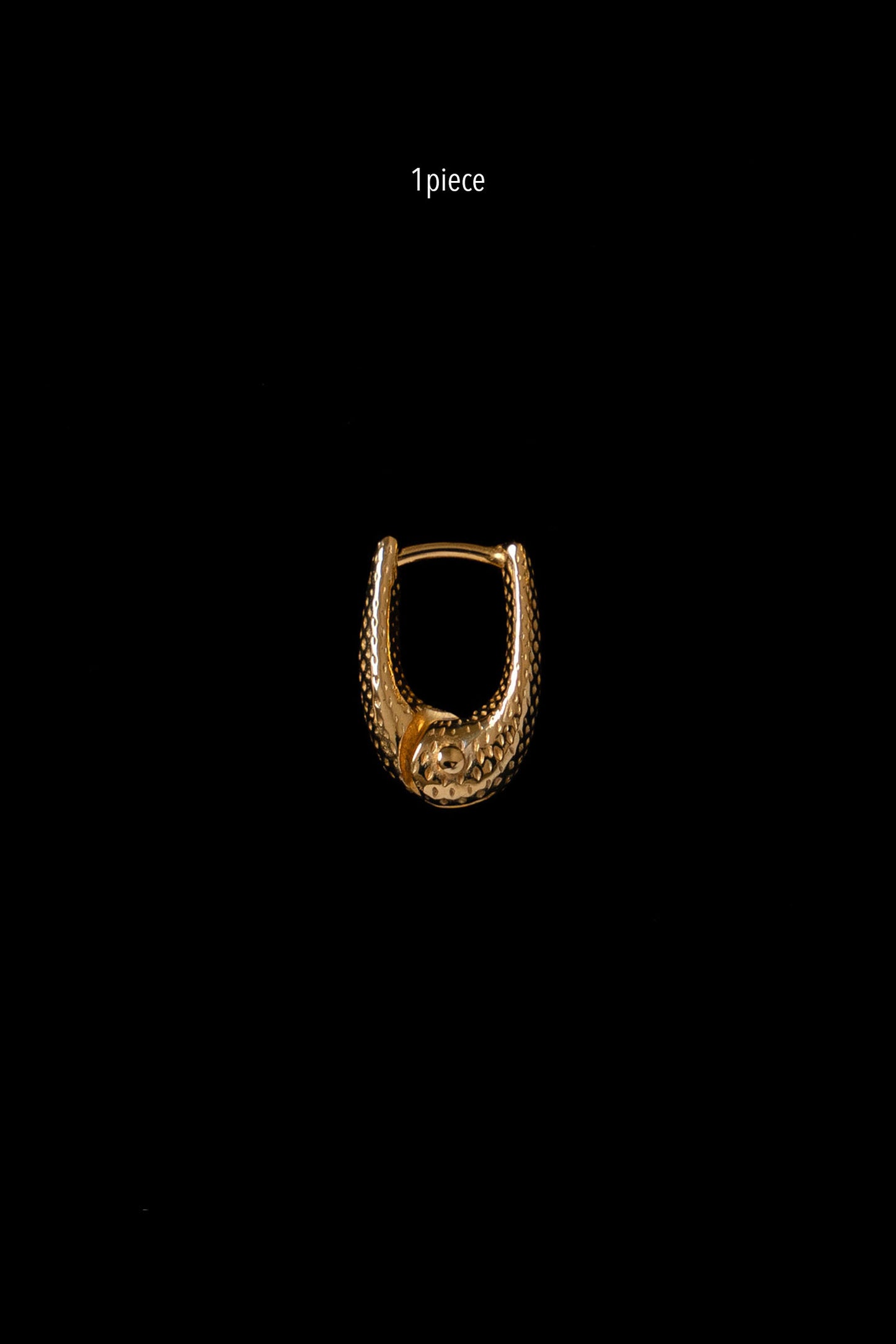 TINY DOT THIN HOOPS(1PIECE)