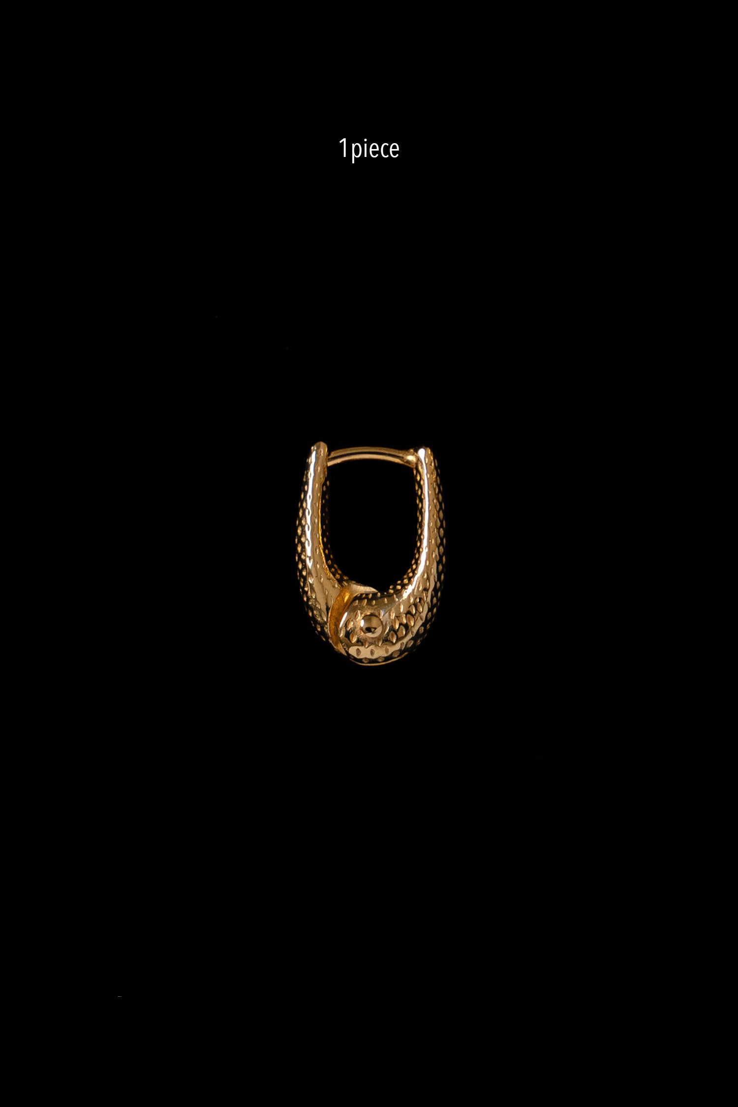 TINY DOT THIN HOOPS(1PIECE)