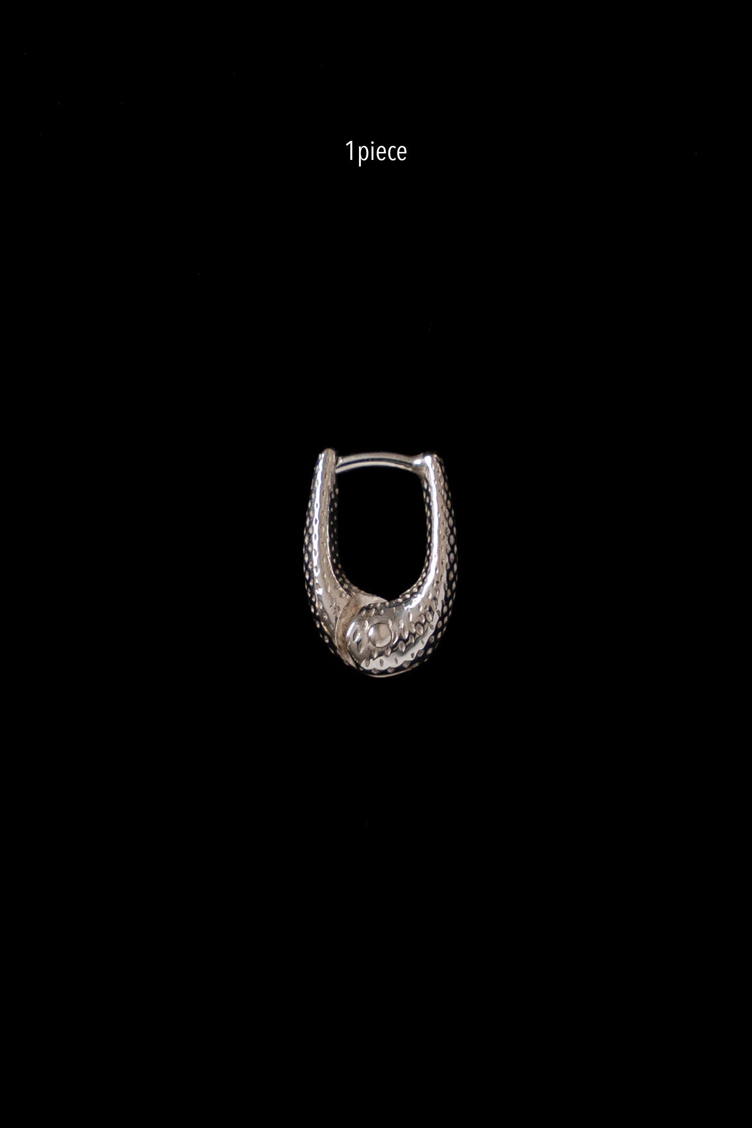TINY DOT THIN HOOPS(1PIECE)