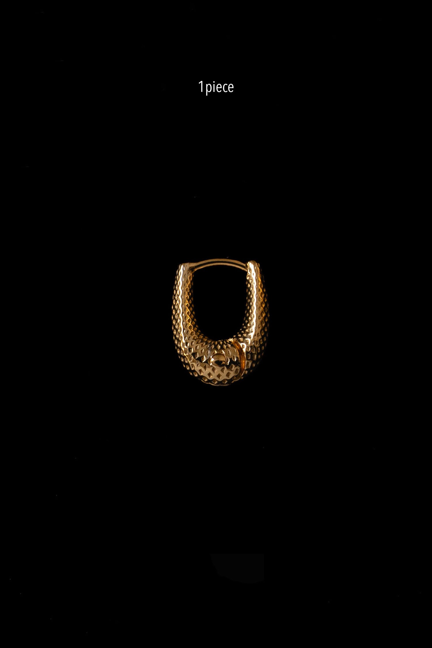 TINY TINY DOT PUFFY HOOPS(1PIECE)